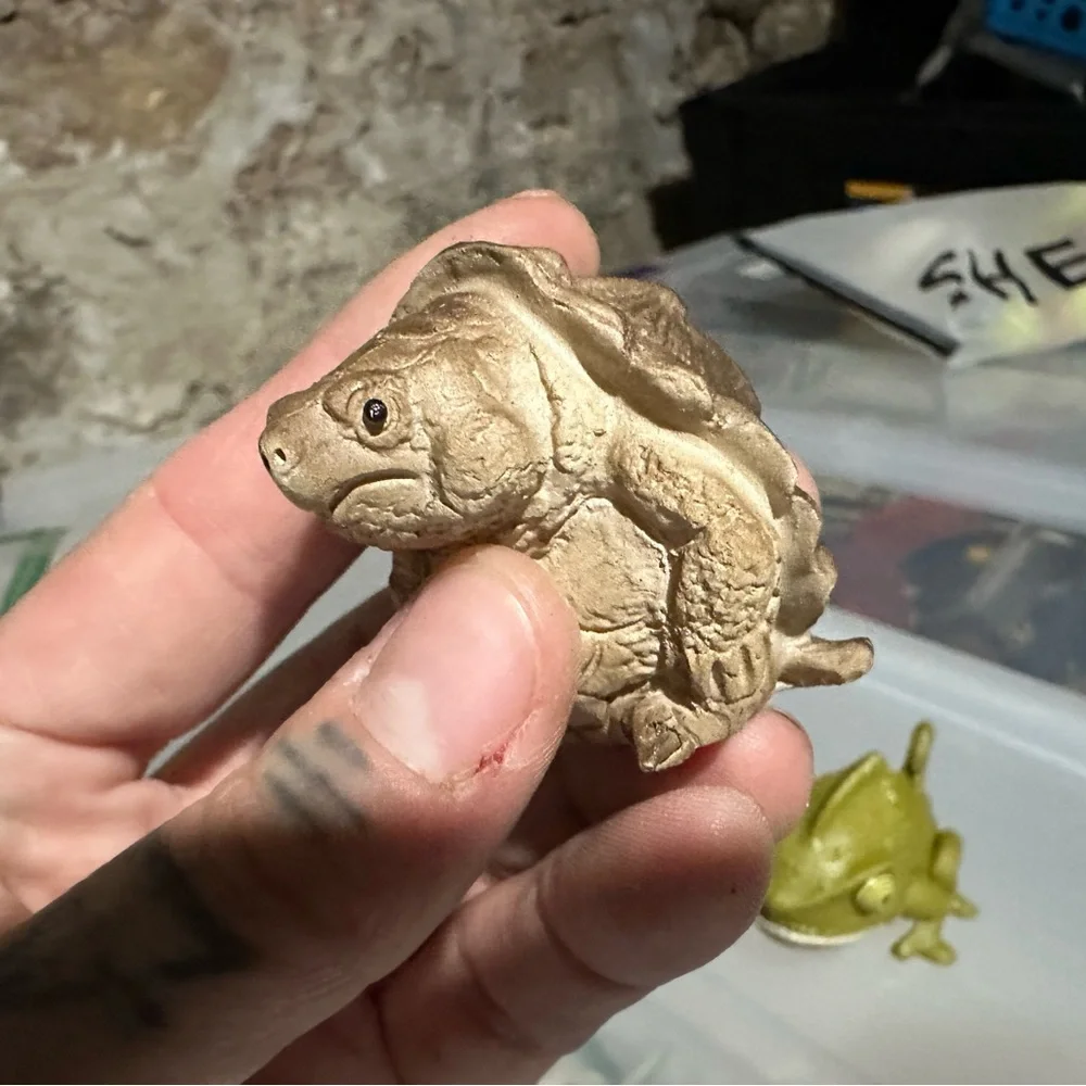 Reptile Figurine Set - Green, Yellow, Brown